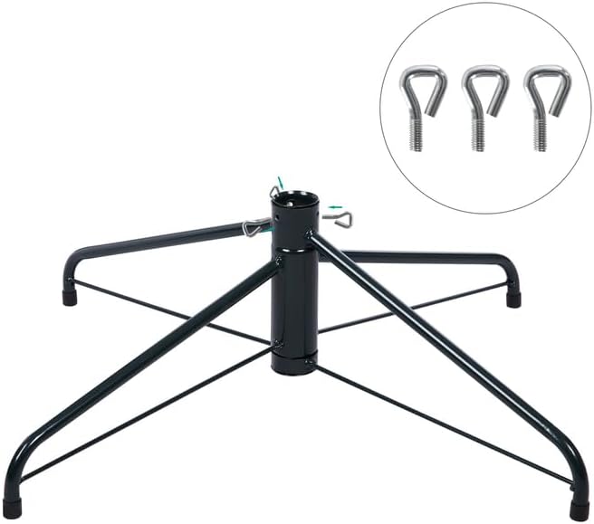 Naomi Home 9ft Christmas Tree with Lights Realistic Traditional Christmas Tree Prelit with Pine Cones Foot Pedal 2294 Branch Tips 1050 Warm Lights and Metal Stand Aritificial