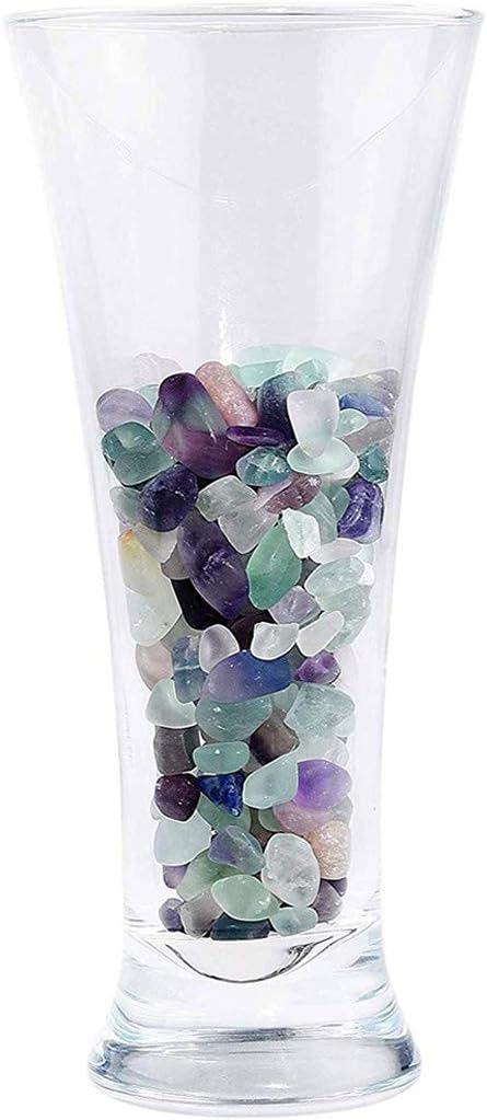 WAYBER Decorative Crystal Pebbles, 2 Lbs/920g (Fill 1.8 Cups) Natural Quartz Stones Aquarium Gravel Sea Glass Rock Sand for Vase Fillers/Fish Turtle Tank/Succulent Plants Decoration