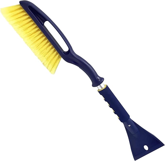 Michelin Snow Brush for Car Windshield (Pack of 2) – 25" Heavy Duty Snow Remover with Ice Scraper, Ergonomic Foam Grip, Power Scraping Handle, Lightweight Aluminum Shaft for Car, SUV, Truck, Van