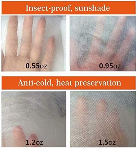 Agfabric Freeze Protection Plant Cover 1.5oz 144"x96" Winter Plant Protection Shrub Jacket,Frost Blankets for Garden/Trees,White