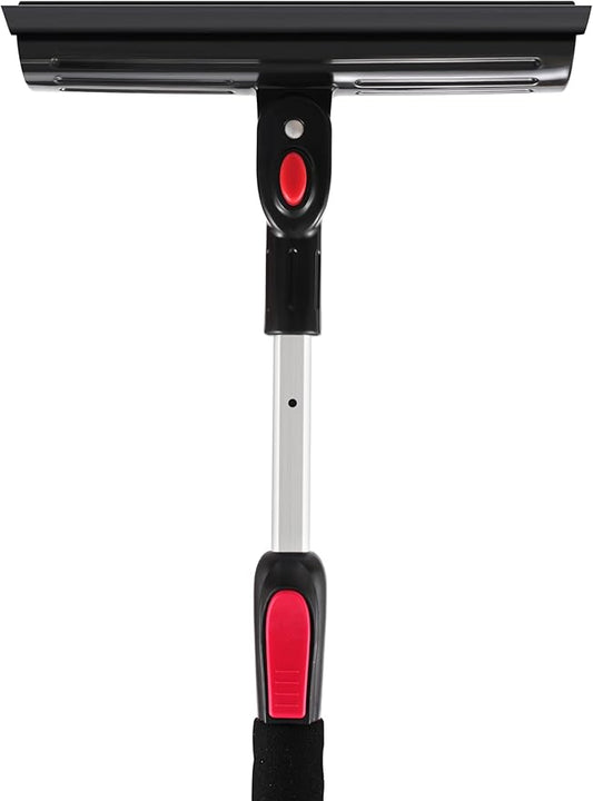 POWERJET 39”- 61” 3-1 Pivot Long Snow Brush with Ice Scrapper (C80000), Window Squeegee, Snow Broom Head, Pin Lock Telescopic with Soft EVA Grip, Ice Scraper Combo, Cars, SUVs