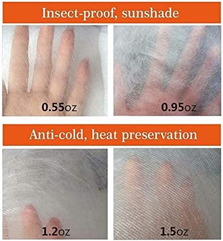 Agfabric Plant Covers Freeze Protection with Zipper 108"x108" 0.9oz Plant Frost Protection Covers Garden Plant Cover Drawstring Bags Winter Frost Pests Protection,White