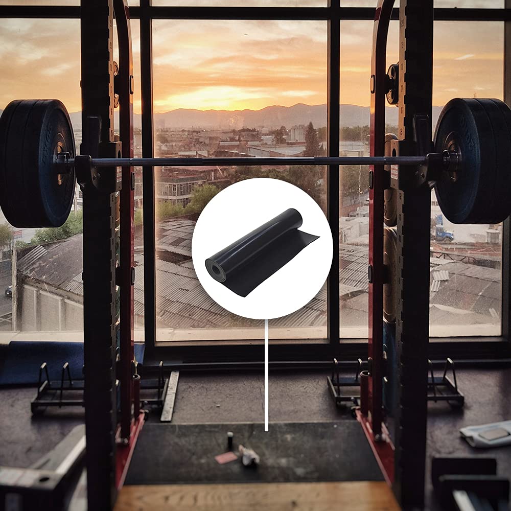 DOBTIM Neoprene Rubber Strips 1/16 (.062)" Thick X 10" Wide X 10' Long, Solid Rubber Rolls Use for Gaskets DIY Material, Supports, Leveling, Sealing, Bumpers, Protection, Abrasion, Flooring, Black