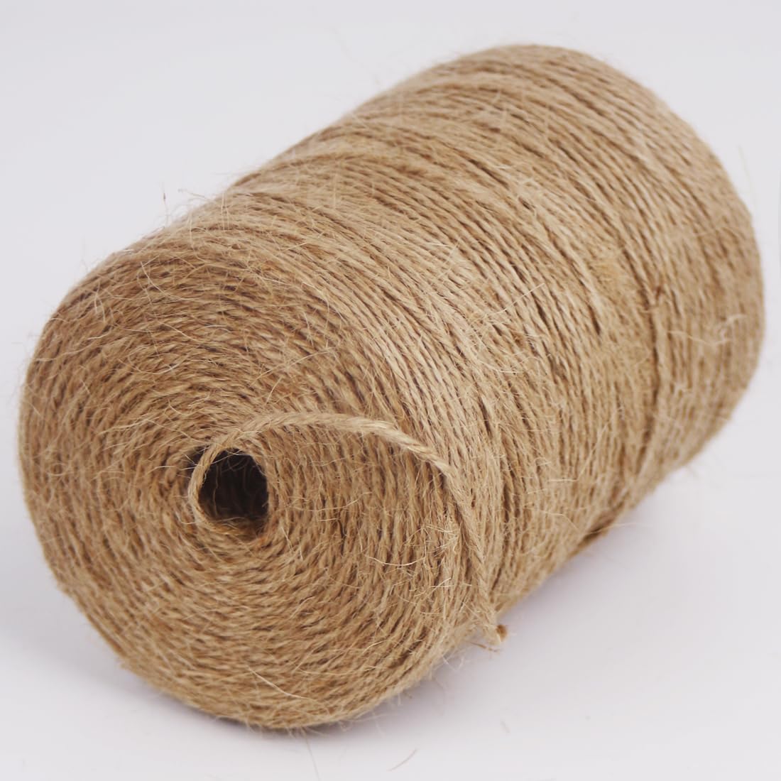 PerkHomy Natural Jute Twine 1800 Feet Long Twine String for Crafts Gift Wrapping Packing Gardening Crochet Knitting Macrame Decor (800 FT * 2mm (3Ply))