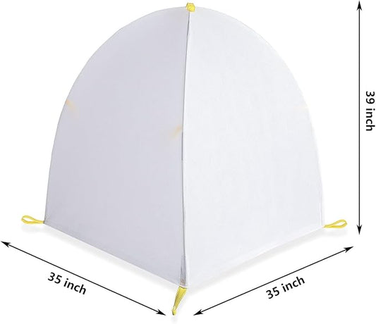 DECOHS 35 x 35 x 39 Inch Warm Plant Protection Tent-Winter Shrub Covers-Winter Snow & Frost Covers Protecting Fruit Tree Potted Plants from Freezing Animals Eating