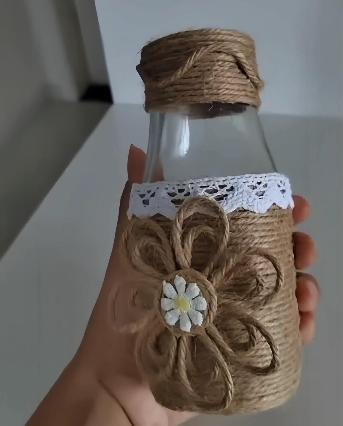 ARISKEY Natural Jute Twine 4mm,164 Feet Hemp Rope for Crafts Suitable for Macrame or Weaving Projects,Gardening Purposes and Outdoor Heavy-Duty Use