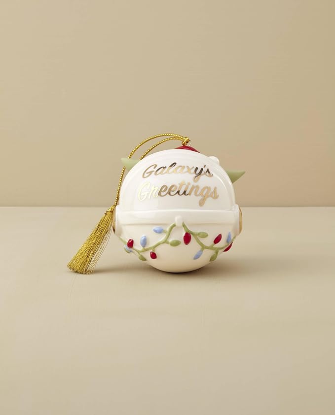 Lenox 895920 Grogu's Holiday Hover Pram Ornament, Christmas