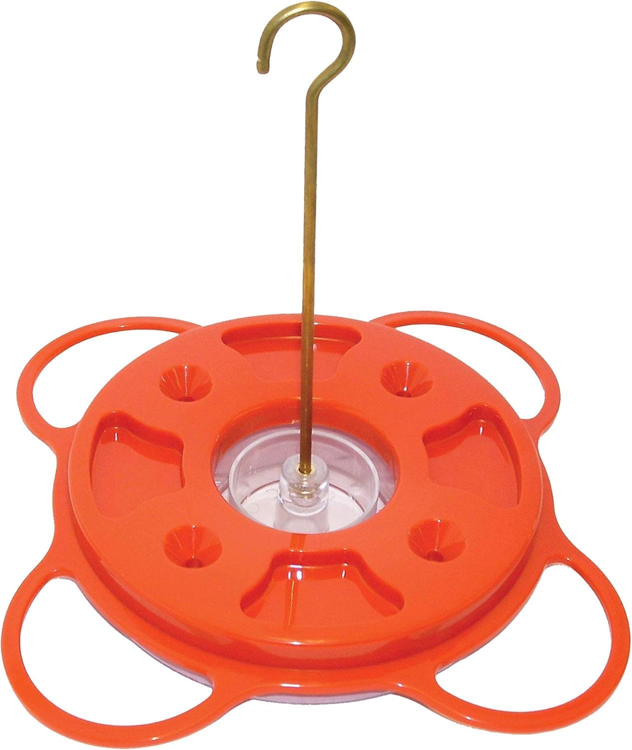 Birds Choice Oriolefest Oriole Bird Feeder | Hanging Bird Feeder for Jelly, Oranges & Nectar | 4 Feeding Ports & Trays with Ant Moat & Bee Guards | Sturdy for Garden & Backyard | 12 oz, Orange