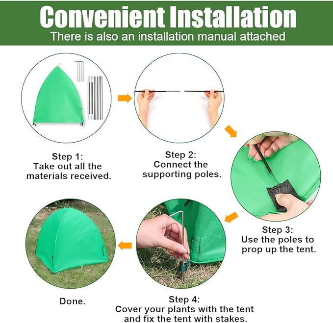 Plant Covers Freeze Protection for Winter, Outdoor Garden Frost Cover,Reusable Shrub Blankets Bags,Potted Fruit Vegetable Sall Tree Pest Protector(28inch,2-Pack)