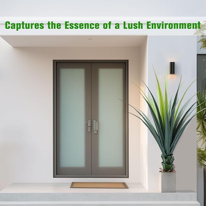 ANTING 3FT Artificial Agave Snake Plant with Pot, Lifelike Fake Plant for Indoor, 36IN, Ideal for Home Office Garden Hotel Decor & Gift (1Pack)