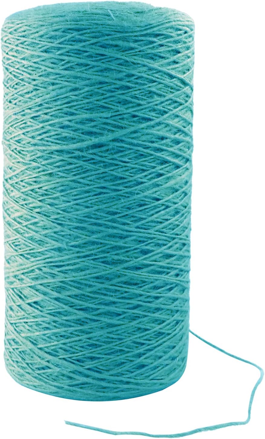 1mm x 1000 Feet Blue Jute Rope, Twine for Gardening Tomato Climbing Plant Tie Floristry Crafts Gift Wrapping Packing Decor