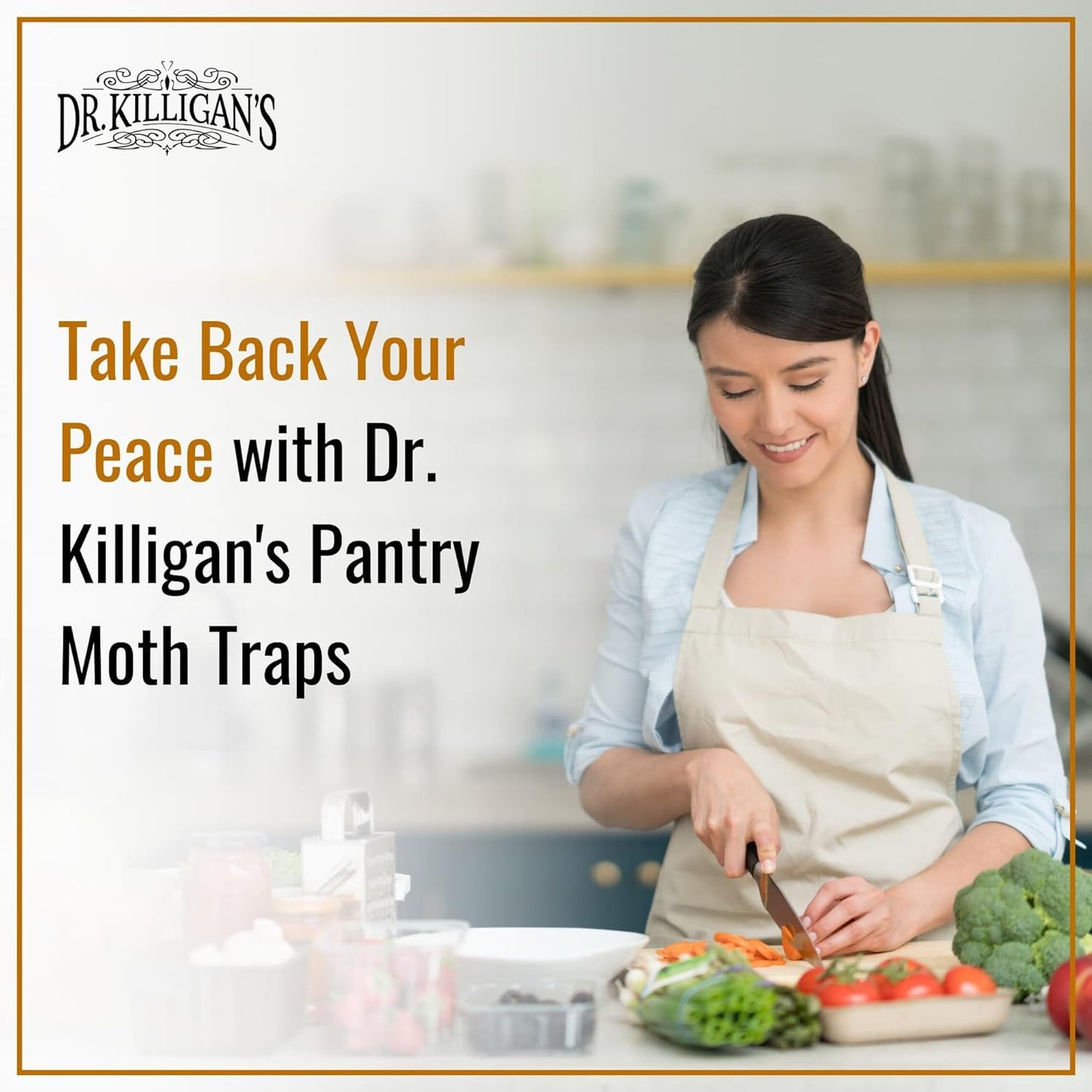 Dr. Killigan's Premium Double Potent Pantry Moth Traps with Pheromones Prime, Indian Meal Moth Traps for House, How to Get Rid of Moths in House (6 Count, Blue)