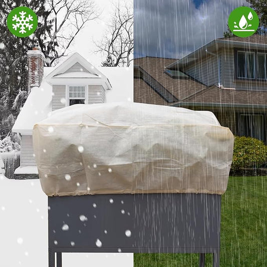Plant Cover Freeze Protection, 39.3"x17.7"x15.7" Winter Plant Covers, Plant Frost Cover, Tree Plant Freeze Protection Covers, Planter Plant Winter Frost Blanket with Zip Drawstring,2 Pack