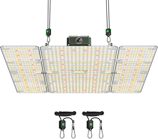 VIVOSUN LumaLight 400W LED Grow Light, Full Spectrum Plant Light, Smart Dimmable & High PPFD for Indoor Plants Seedling Vegetables Bloom, Fits 4×4/5×5 Grow Tents