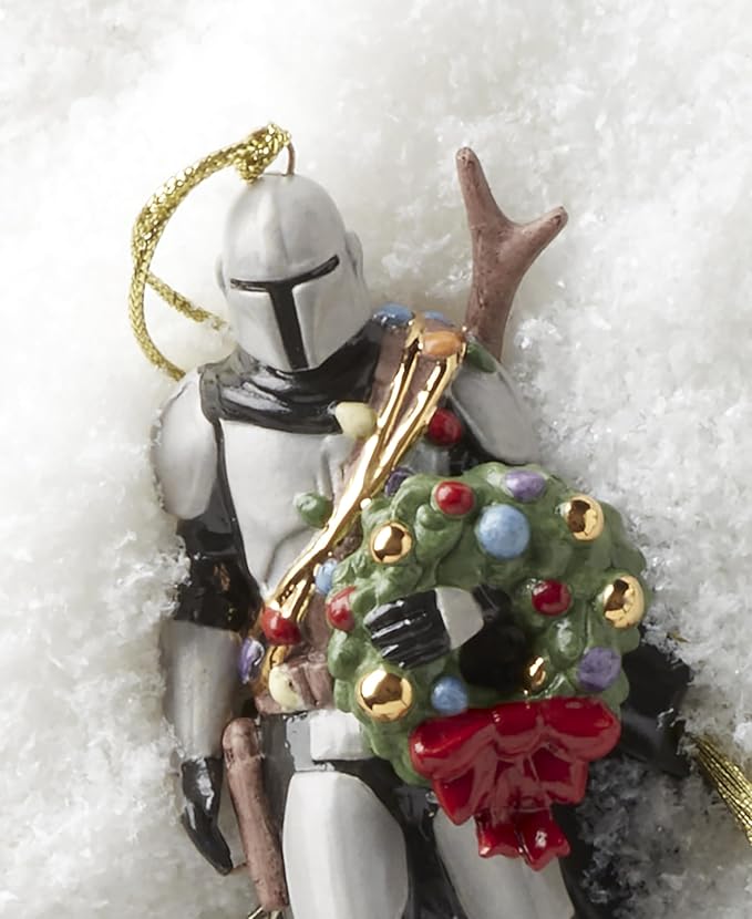 Lenox 897593 Mandalorian Ornament, Christmas, Holiday Decorations
