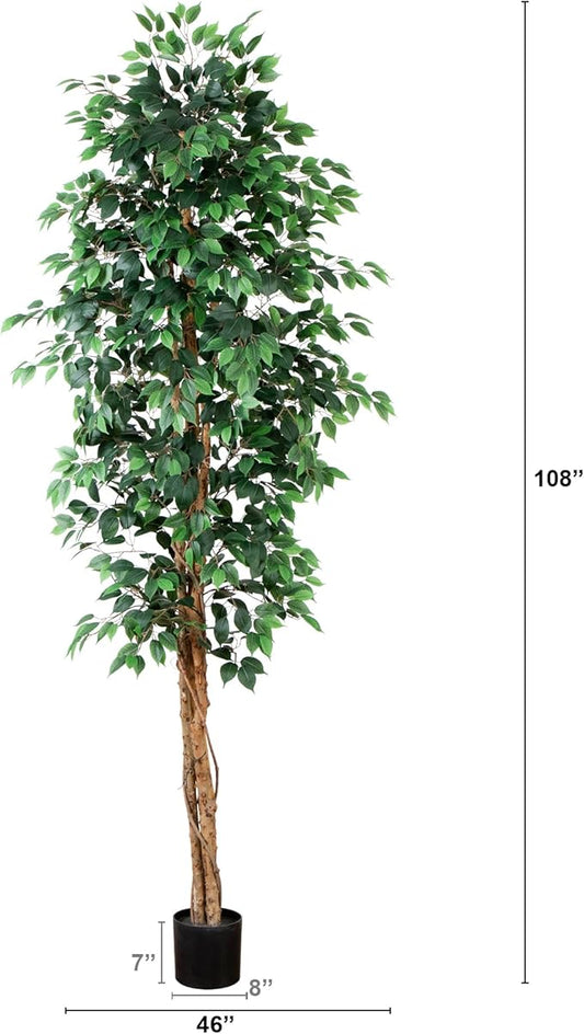 Nearly Natural 9ft. Artificial Ficus Tree
