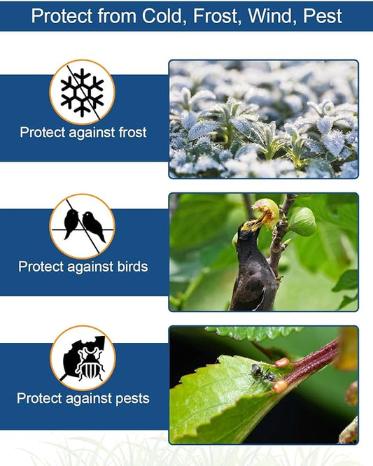 Plant Covers Freeze Protection, 10 ft x 30 ft 1.2oz Frost Blankets for Outdoor Plants in Winter, Floating Row Cover for Vegetable Garden, Frost Cloth Plant Freeze Protection