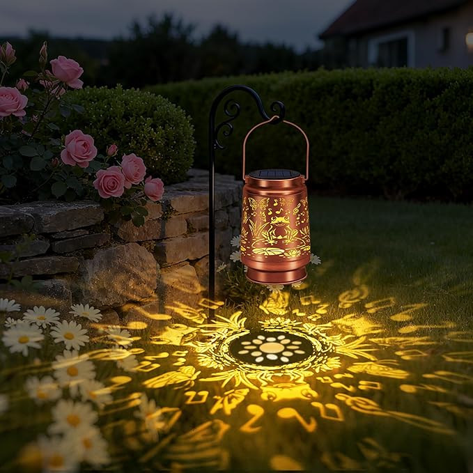 Solar Lantern Outdoor Lamp Waterproof Decorations Garden Decor, Christmas Birthday Gifts for Women, Mom, Grandma Decorative Garden, Yard, Patio, Lawn, Balcony Porch - Frog