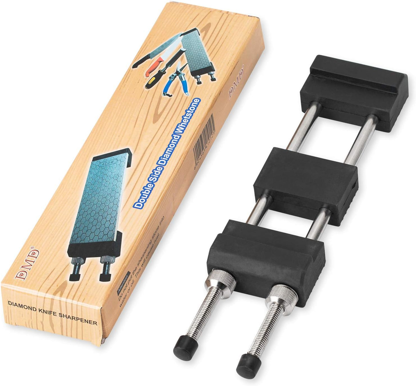 DMD Diamond Sharpening Stone Holder Set with Simple Adjustment Screws Holds the Stone Securely with Diomand Knife Sharpener Stones 丨 Durable Quality and Exquisite Design