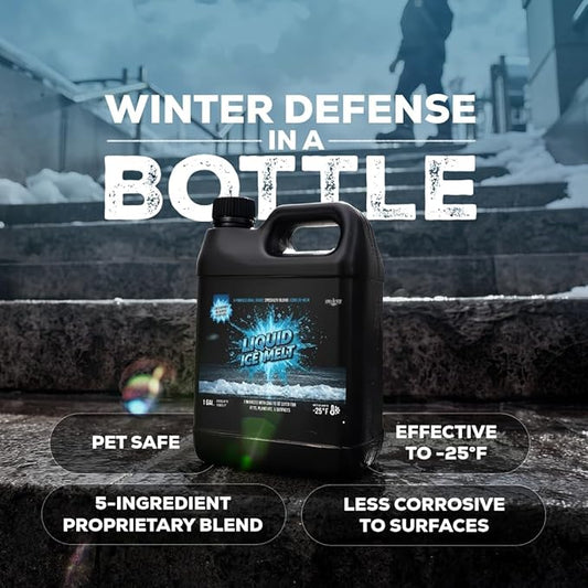Liquid Ice Melt – Fast-Acting, Deicer for Driveways, Sidewalks, and Steps (5 Gal)