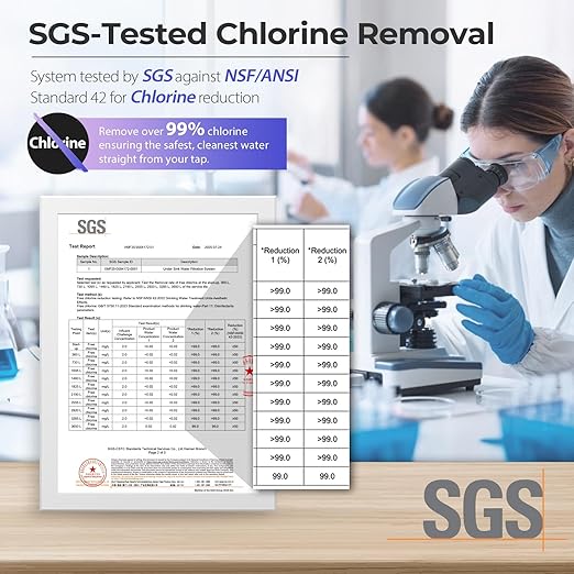 PDR-3CUW 0.01μm Ultra-Filtration Under Sink Water Filter System, SGS-Tested Tankless 3-Stage Compact Undersink Water Filtration with Faucet, Removes Chlorine, Bad Taste & Odor, No Waste Water