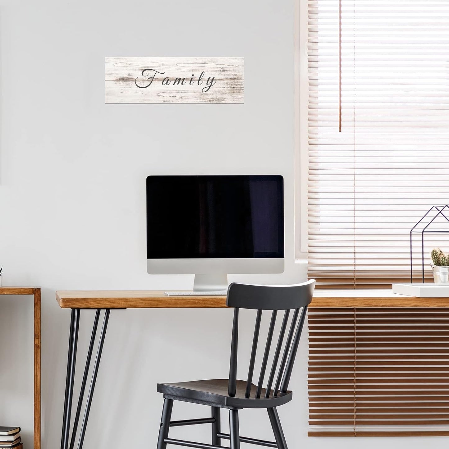 Custom Text Canvas Wall Art Print Personalized Quotes Wall Decor Customized Wooden Background Signs Plaques Rustic Home Decorations (5.5x16.5inch)