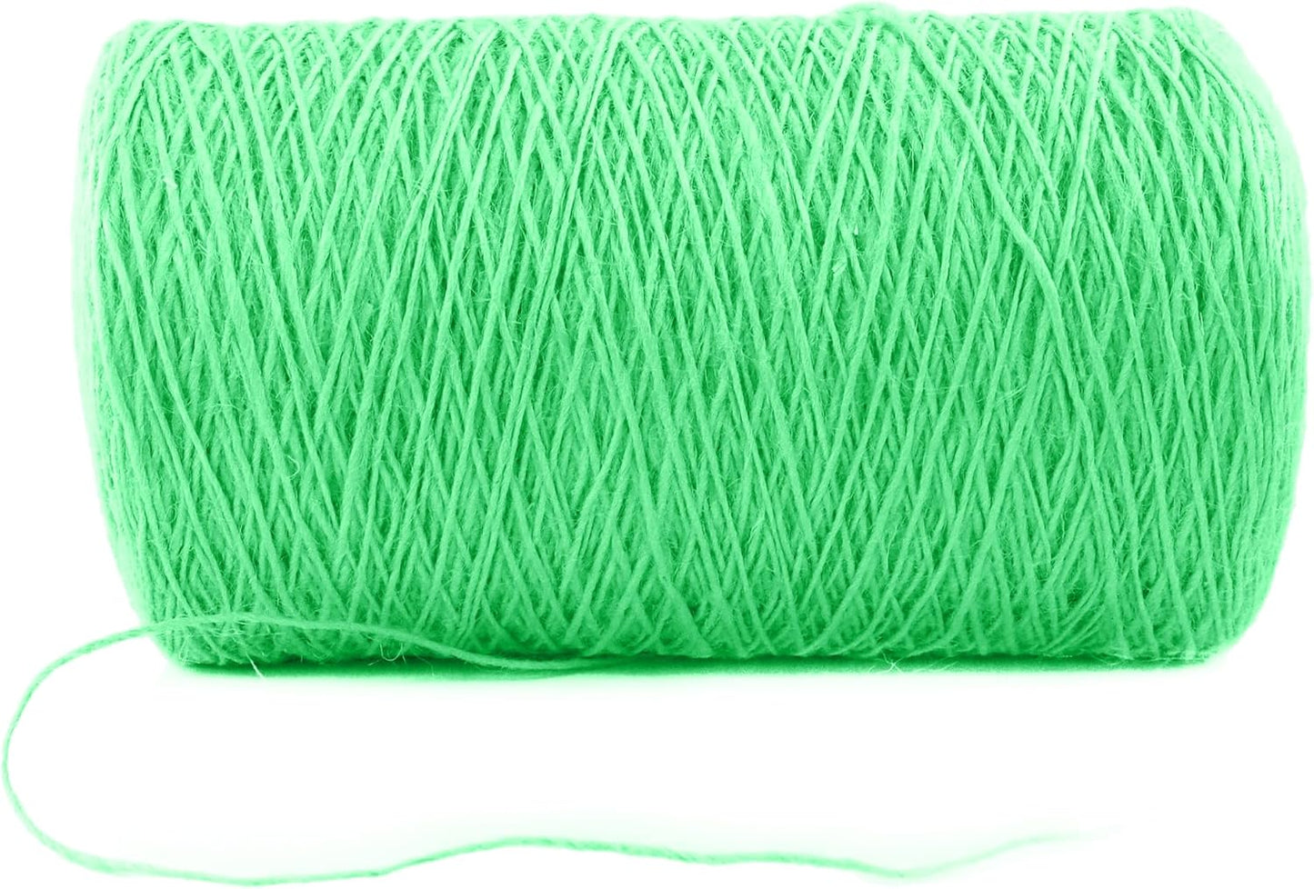 1mm x 2500 Feet Light Green Jute Rope, Twine for Gardening Tomato Climbing Plant Tie Floristry Crafts Gift Wrapping Packing Decor