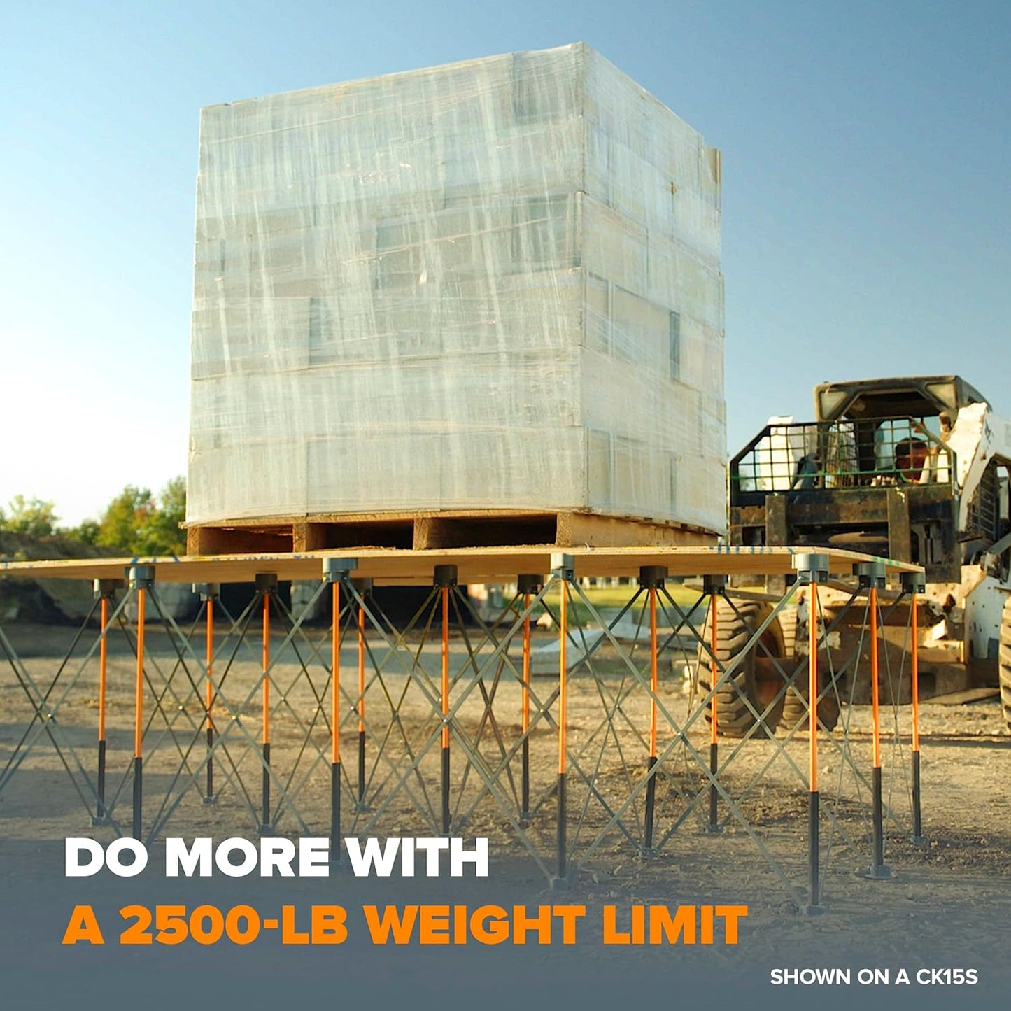 BORA Centipede CT10 36 inch Tall Portable Folding Workbench with Carry Strap, Collapsible Workstand, Construction Table, Support, Sawhorse, 2Ft X 8Ft, 36 inch Work Height, 2,500lb Weight Capacity