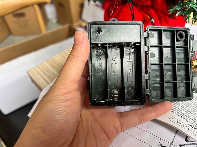 Joiedomi 24 Inch/2FT Tabletop Mini Christmas Prelit Decoration, Artificial Mini Xmas Pine Tree with Prelit LED String Lights and Ornaments Decor, Christmas New Year Decoration Tree Decor