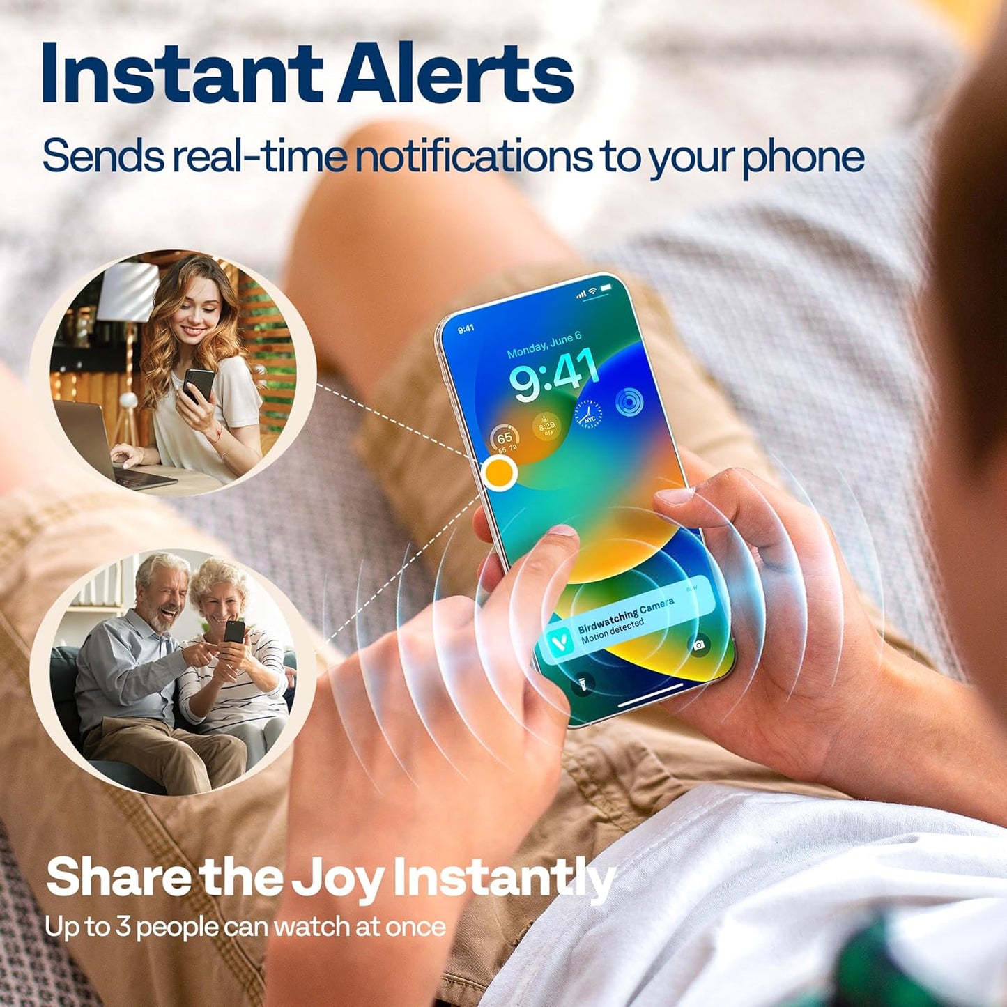 VIVOHOME Smart Polyresin Bird Bath with Camera, 2K HD Solar Powered Outdoor Bird Feeder with Night Vision, AI Bird Identification, Two-Way Audio, Instant Motion Alerts, 2.4GHz WiFi, Copper