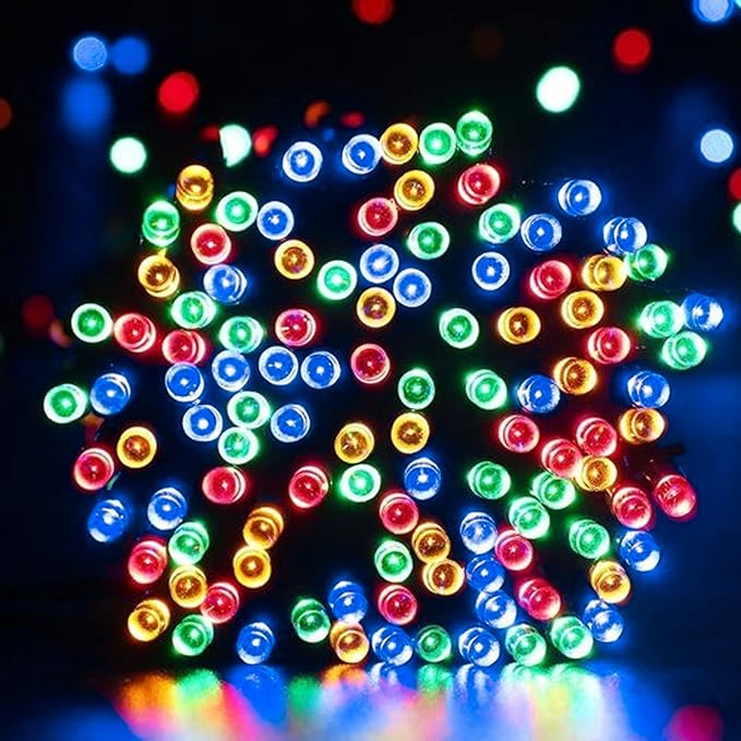 Dazzle Bright Multi-Colored Christmas String Lights, 164ft 2000 LED Waterproof Green Wire Fairy Lights with 8 Modes, Outdoor Lights for Xmas Tree Holiday Wedding Party Christmas Decorations
