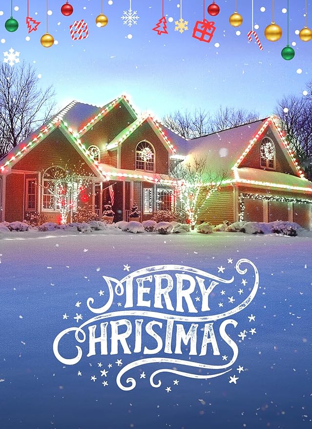 Minetom C9 LED Christmas Lights Outdoor, 68 Feet 100 LED C9 String Light with 100 Spring Clips, Waterproof Connectable Christmas Tree Lights for Outside Roofline Patio Home Xmas Decor, Red & Green