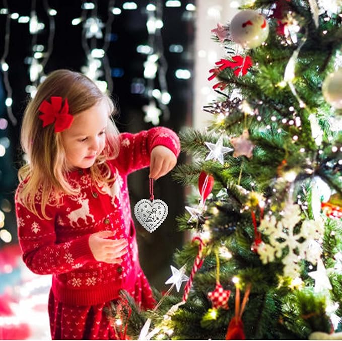 Christmas Ornaments 2025,Xmas Keepsake Pendant, Christmas Tree Ornament Handcrafted Metal DIY Hanging Craft Collectibles for Xmas Trees Home Party Party Gifts (Dog)