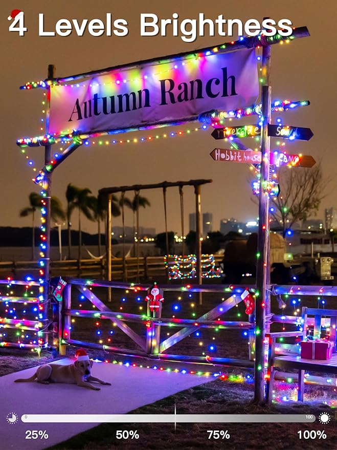 1000 LED 328 FT Outdoor Christmas Lights, IP67 Waterproof Twinkle String Lights with Remote 8 Modes and Timer Memory Function, Fairy Light for Holiday Garden Party Decorations(Multicolor)