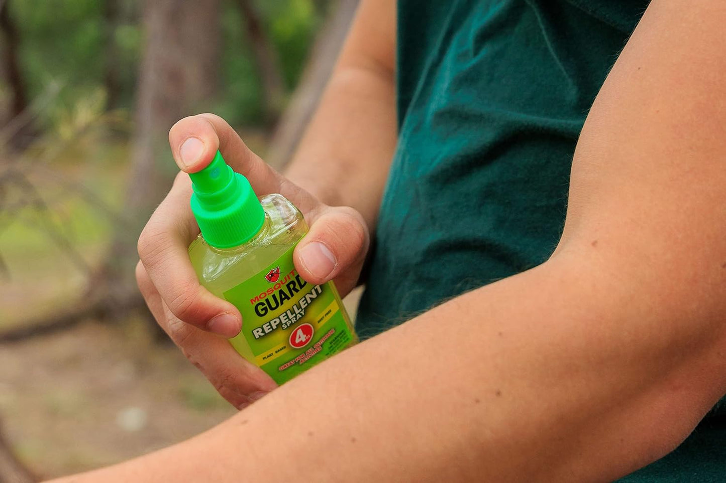 Mosquito Guard 4 oz fl Organic Mosquito Repellent Spray for Body - DEET Free Natural Bug Spray Travel Size - Mosquito Repellent Indoor - Insect Repellent Spray - Travel Bug Spray for People Outdoor