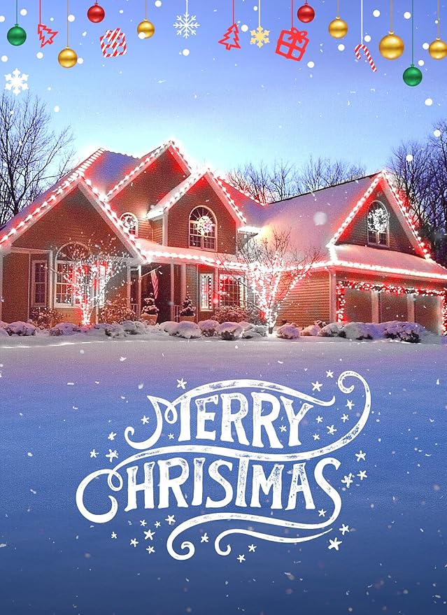 Minetom C9 Christmas String Lights, 200 Ft LED Commercial Outdoor Christmas Lights with 200 Red and Pure White C9 Bulbs, Waterproof Connectable UL Certified for Indoor Roofline Backyard Xmas Decor