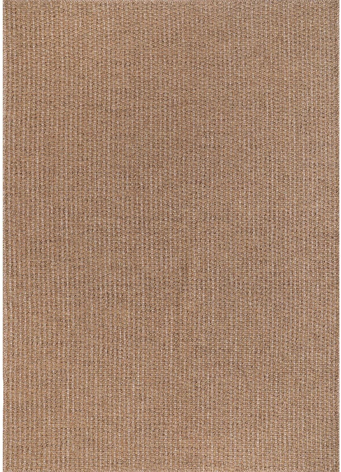 Easy Jute Rug 5x7 Indoor Outdoor Natural Rugs Solid Fiber Rug Woven Area Rug Boho Easy Clean Inside Carpet for Living Room Bedroom Dining Room Hallway or Outdoor Patio Porch (5 X 7 Natural)