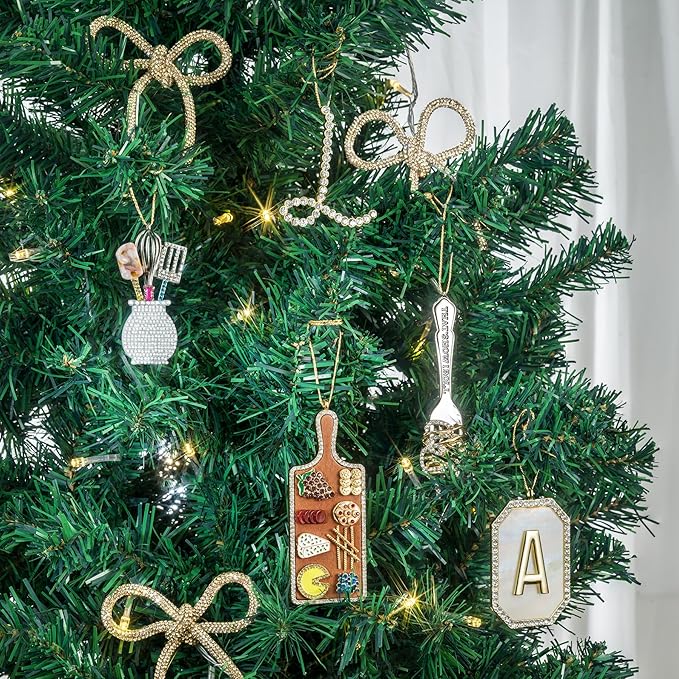 2025 Christmas Ornaments | Letter P Ornaments for Christmas Tree|Hanging Xmas Ornament| Gift for Mother Best Friends Sister Wife