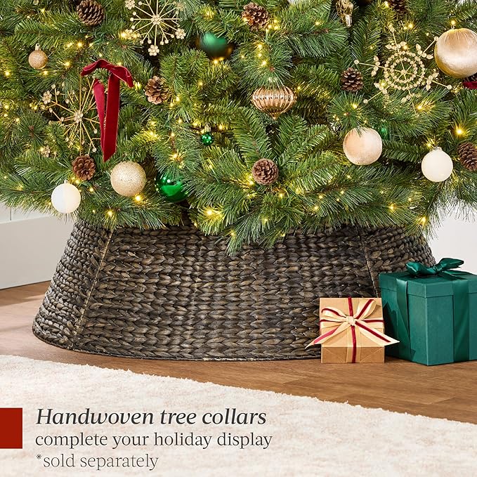 Best Choice Products 9ft Pre-Lit Scotch Pine Christmas Tree, Premium Pre-Decorated Artificial Holiday Decor w/ 2,020 Branch Tips, 2-in-1 White and Multicolor LED Lights, Cordless Setup