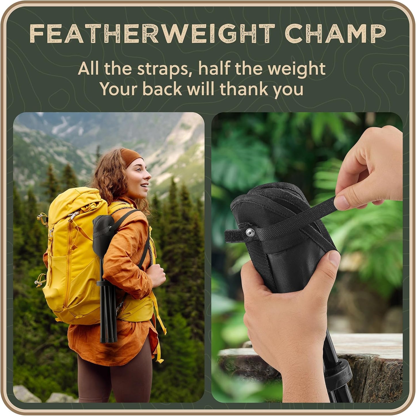 Foldable Tripod 13.4'' Stool - Ultra Portable Seat, Best for Youth+Pocket - 1 lb Camping Stool, 3 Legged Strong Steel Stool, Height: 13.4 inches (Black)