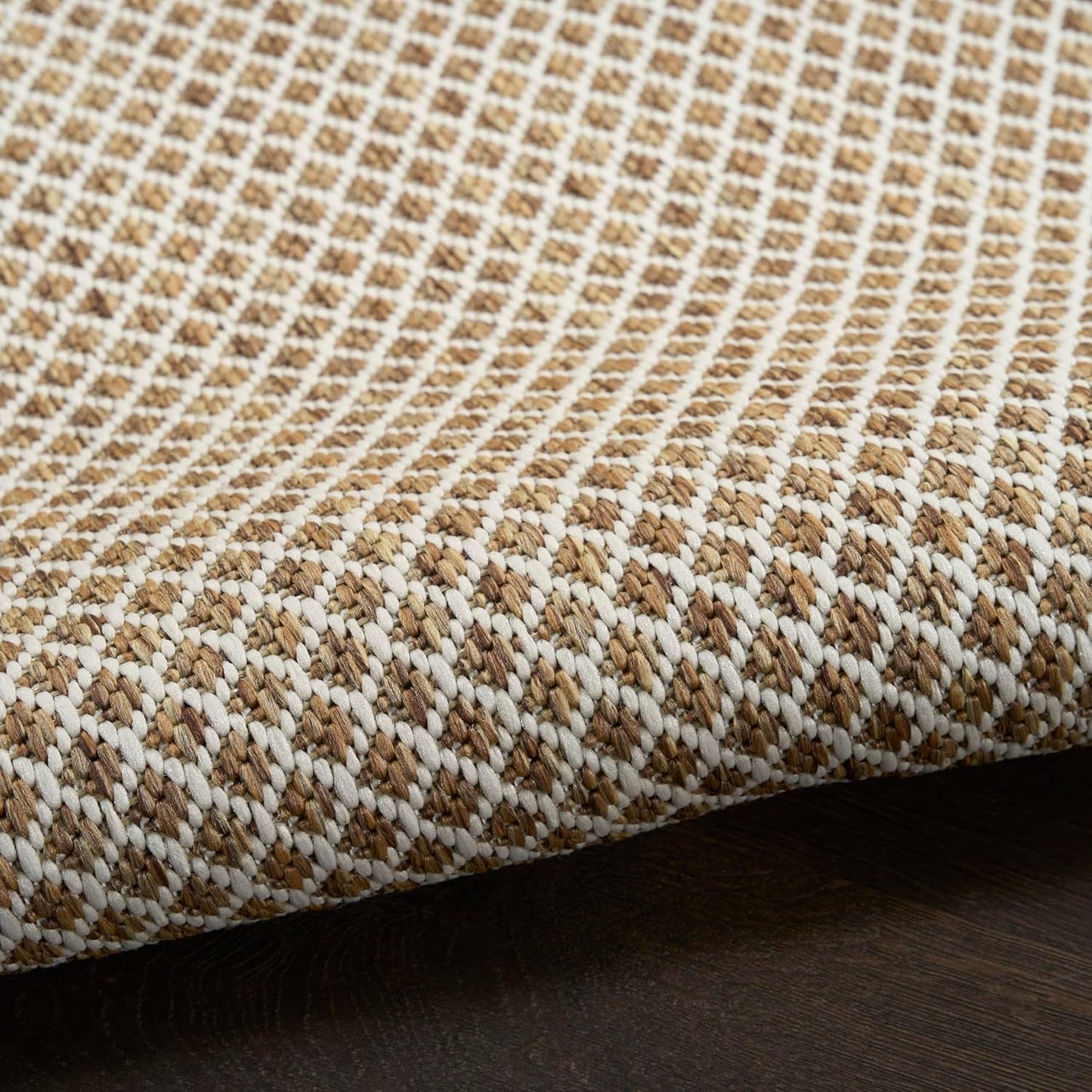 Nourison Home Courtyard Jute Ivory 2' x 6' Area Rug - Easy Clean, Non Shedding, Bed Room, Living Room, Dining Room, Kitchen (6' Runner)