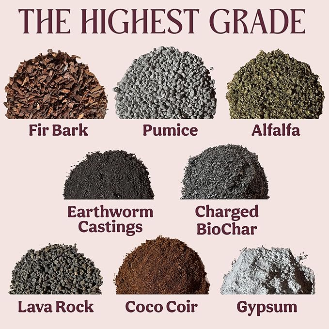 Craft Organic Houseplant Potting Mix, Elite House Plant Soil, Chunky, Well Draining Potting Soil for All Indoor Plants, Tropical Plants & Flowers, Sustainable & Peat Free, Less Prone to Gnats, 8QT