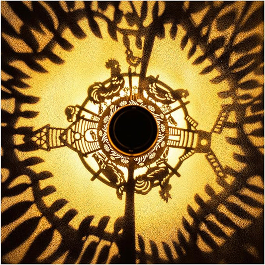 Chicken Solar Lanterns Outdoor Hanging Waterproof Solar Lights Chicken Gifts for Women Men Metal Rooster Decorative LED Lanterns for Outside, Patio, Landscape, Yard Decor, Garden Decorations