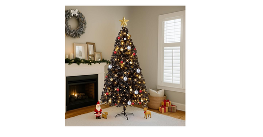 Pre-Lit 7ft Artificial Christmas Tree for a Warm Holiday Look