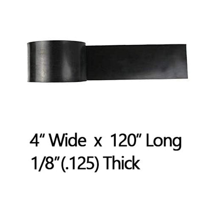 NABOWAN Solid Rubber Sheets,Strips,Rolls 1/8" (.125") Thick x 4" Wide x 120" Long, Thin Neoprene Rubber, Perfect for DIY Gasket Material, Sealing, Liner, Shield, Padding, Mat
