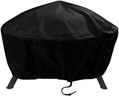 Round Fire Pit Cover, 58 Inches Diameter, 58 x 24 inch Waterproof Firepit Covers, for Patio Fire Pit, Full Coverage Dustproof Anti UV Outdoor Fire Pit Cover