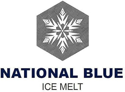 National Blue Snow Salt Ice Melt 35lb Bucket - Fast Acting Ice Melter - Pet, Plant and Concrete Friendly, Environmentally Safe - Free of Magnesium Chloride - Melts to -15°F