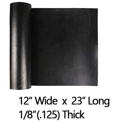 NABOWAN Solid Rubber Sheets,Strips,Rolls 1/8" (.125") Thick x 12" Wide x 24" Long, Thin Neoprene Rubber, Perfect for DIY Gasket Material, Sealing, Liner, Shield, Padding, Mat