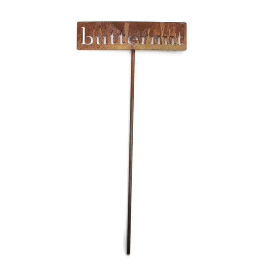 Classic Metal Garden Markers 19 Inches Tall (butternut, Naturally Rusted)