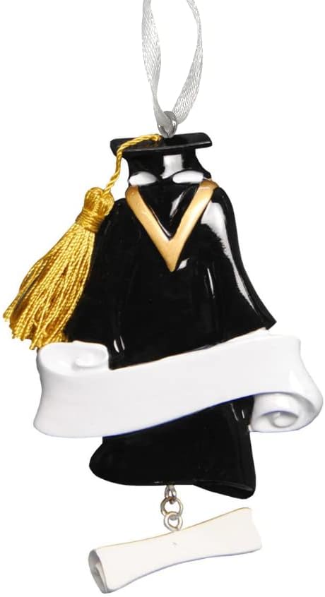 2025 Personalized Ornament Grad Gown Christmas Tree Ornament-Artisanal Customized Decoration-Free Personalization